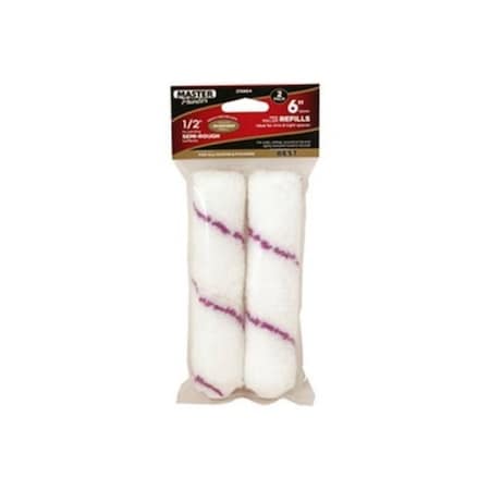 Dendesigns 6.5 x 0.5 in. Microfiber Paint Roller Covers, 2PK DE3855237